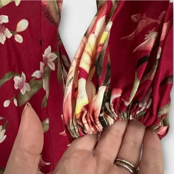 Zimmerman Lexi Floral Long Wrap Dress Size 0 (4 US) NWT - Picture 6 of 12